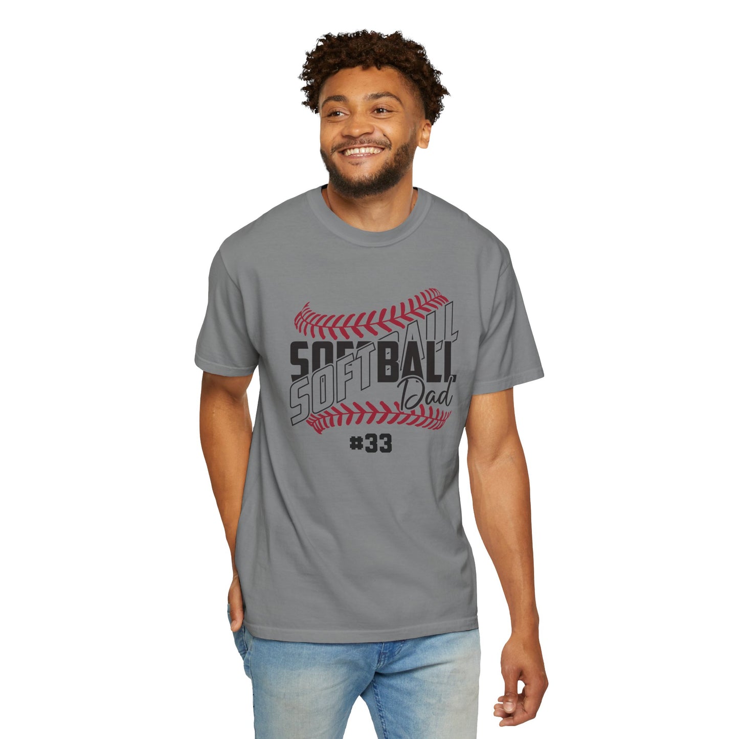 Personalized Softball Dad Shirt