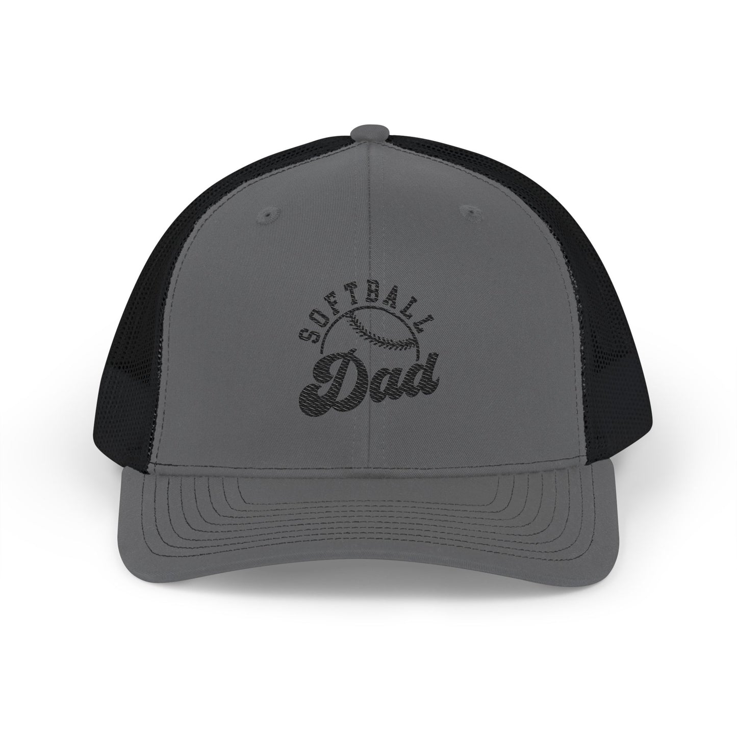 Black Embroidered Dad Snapback