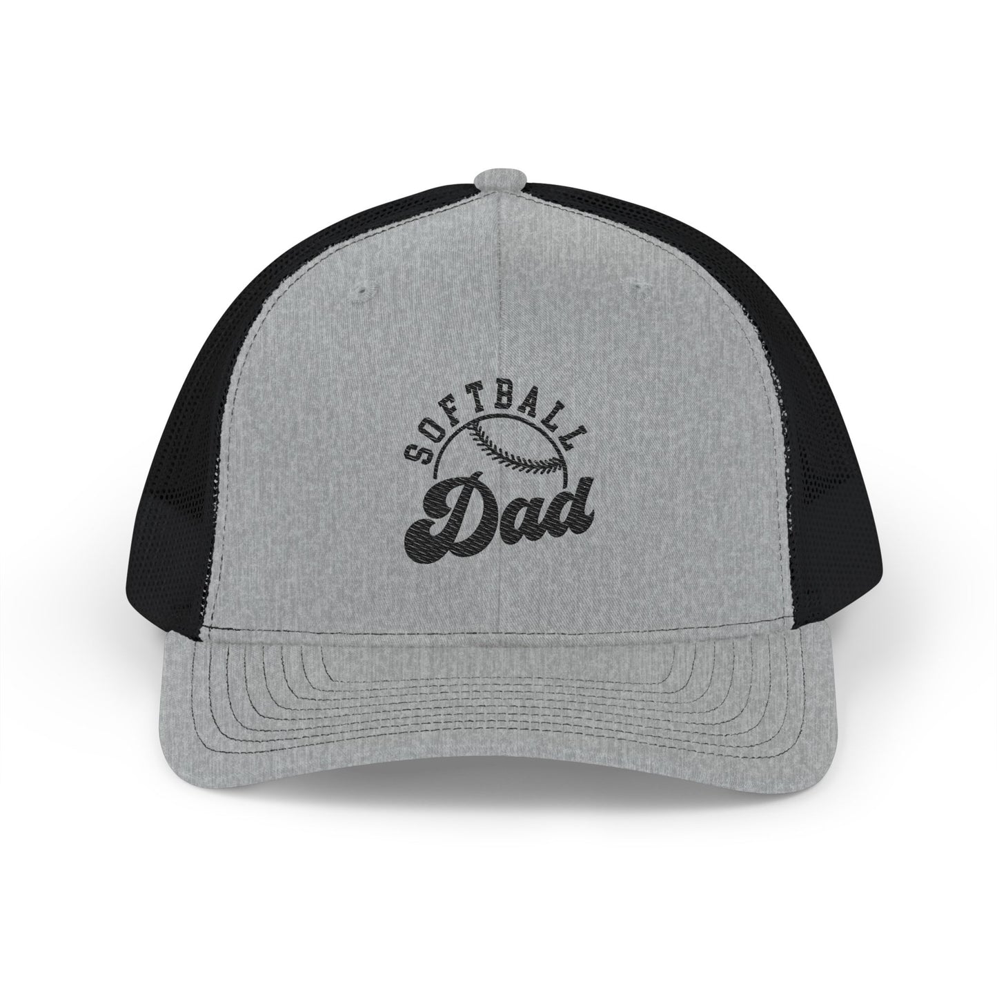 Black Embroidered Dad Snapback