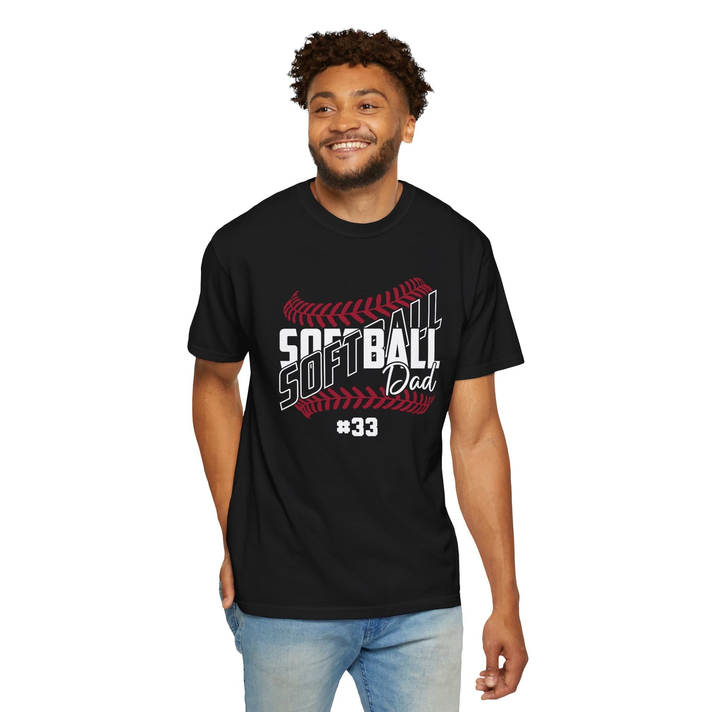 Personalized Softball Dad Shirt