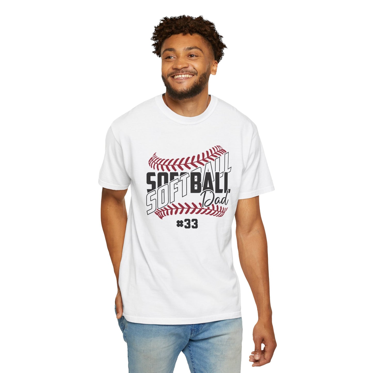 Personalized Softball Dad Shirt