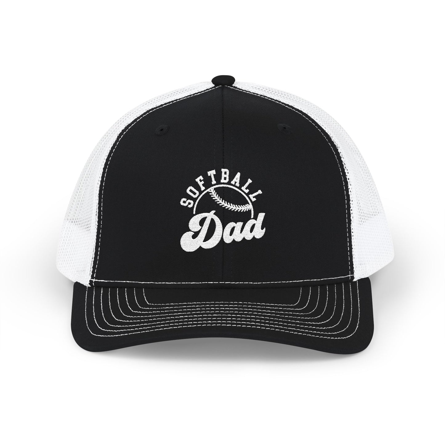 White Embroidered Dad Snapback