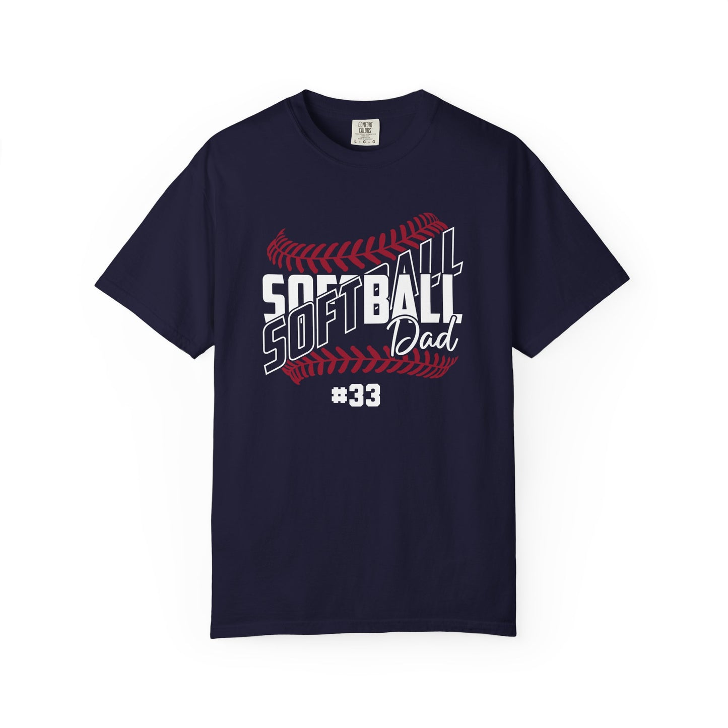 Personalized Softball Dad Shirt