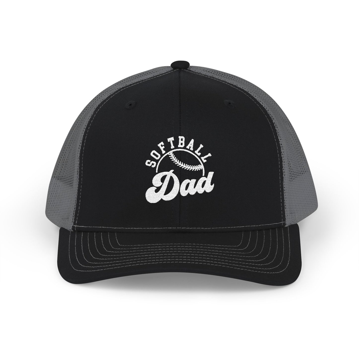 White Embroidered Dad Snapback